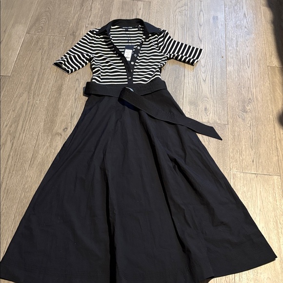 VERONICA BEARD Delise Mixed Media Dress - Picture 4 of 6